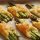 Baked Green Asparagus in Puff Pastry Sprinkled with Sesame Seeds - VideoHive Item for Sale