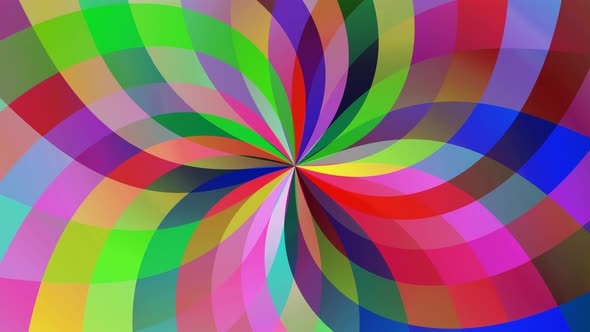 Colorful  Shape Twisted Background Animated