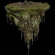 Island Flying Many Roots Covered -  Floating Landscape Mountain V1 - 3DOcean Item for Sale