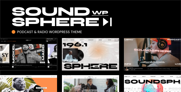 SoundSphere - Podcast & Radio WordPress Theme