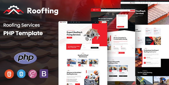 Roofting – Roofing Services PHP Template – 0 Sold!