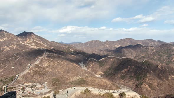 Great Wall of China Badaling Zoom Out