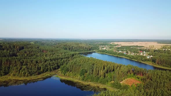 Three Lakes In The Town Of Gorodok