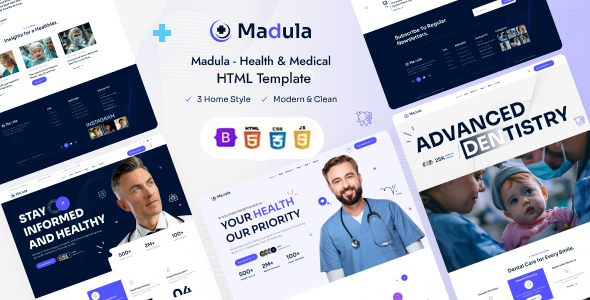 Madula – Health & Medical HTML Template – 0 Sold!