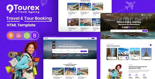 Tourex – Tour & Travel Booking HTML5 Template – 0 Sold!