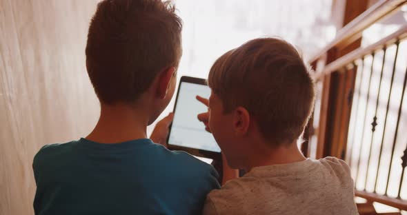 Family spending time together at home in the daytime