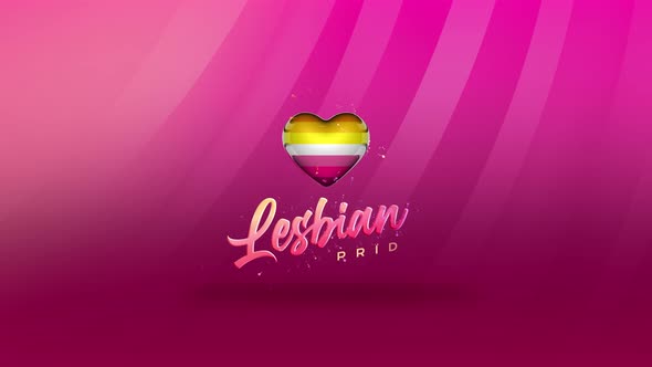 Lesbian Gender Sign Background Animation 4k