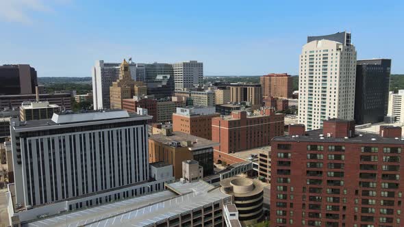 Aerial view of downtown Rochester Minnesota