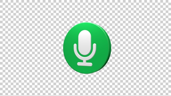 Microphone Icon Rotating