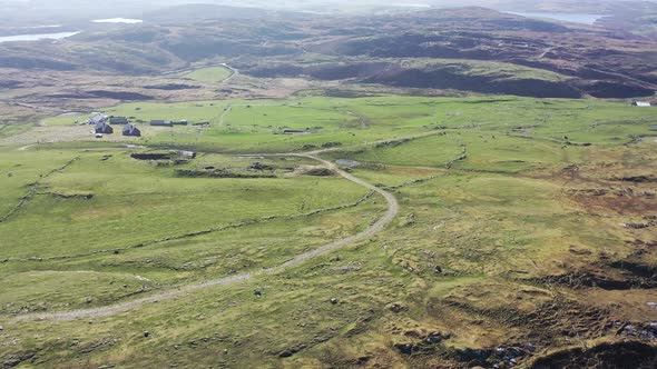 Aerial View of Dunmore Head By Portnoo in County Donegal Ireland