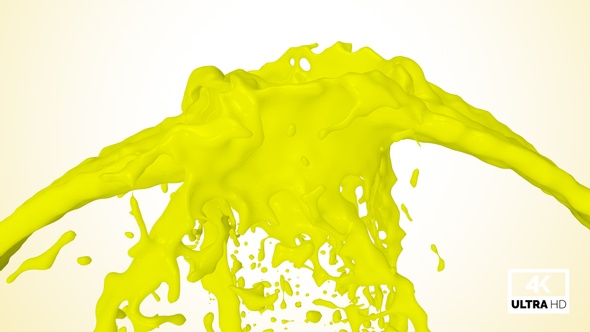 Yellow Paint Splash Collision