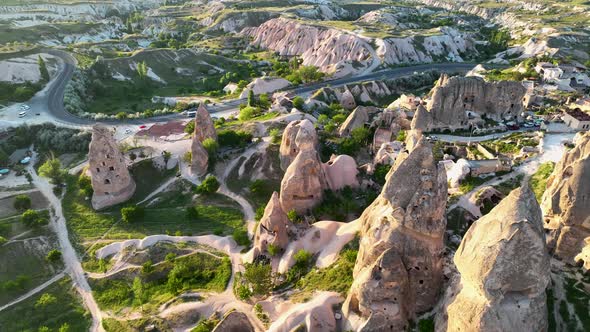 The Cosmic Landscape of Cappadocia aerial view 4 K