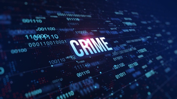 Crime Digital Binary Code Background alt