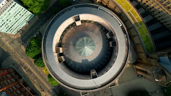 Central Library of Manchester From Above  Travel Photography