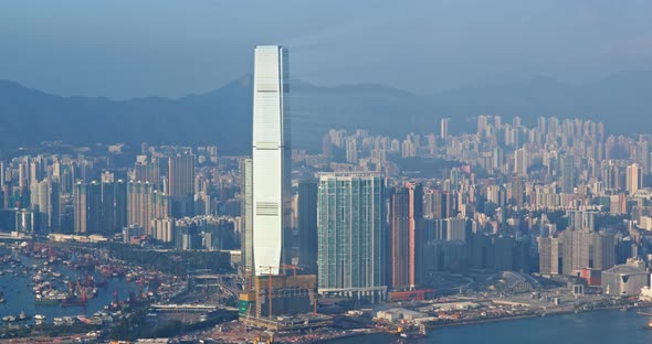 Hong Kong city skyline