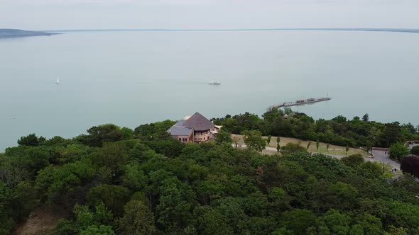 The lake Balaton in the background. (Hungary)