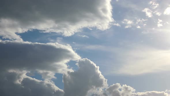 Rain Clouds On Overcast Sky