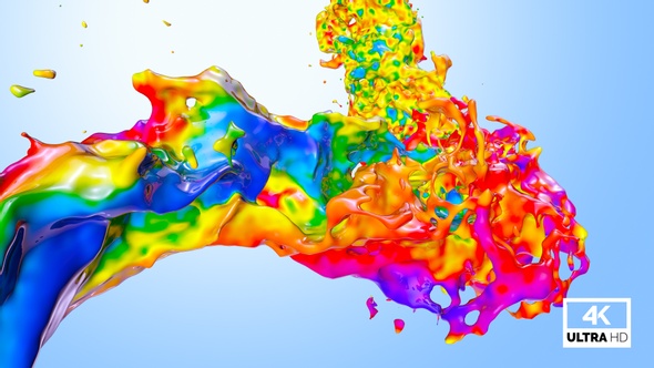 Twisted Multicolor Paint Splash V1 alt