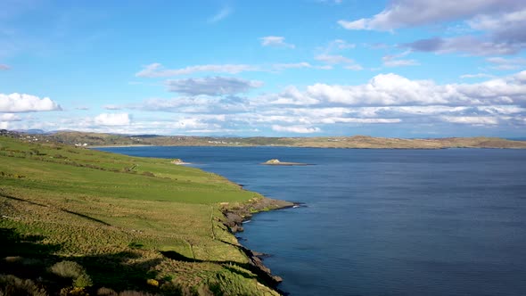 Aerial View of the Beautiful Donegal Coast By Largy at the Secret Waterfall  Ireland