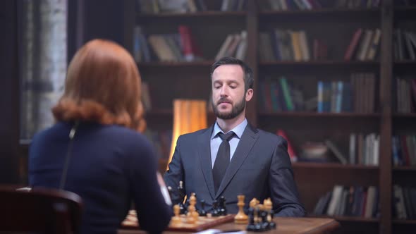 A Man Lost To A Woman Chess Game