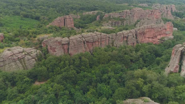 Ancient Fortress With Group Of Rocks Near Town Of Belogradchik