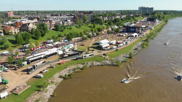 Beale Street Music Festival Aerial Footage - Memphis, TN