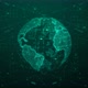 New Cyan Color Digital Hologram Earth Animated - VideoHive Item for Sale
