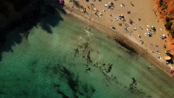 Cala Llenya beach in Ibzia, Spain