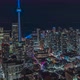 Downtown Toronto Night Time Lapse Of Traffic An Cn Tower - VideoHive Item for Sale