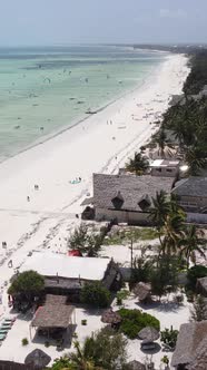 Beach on the Coast of Zanzibar Island Tanzania