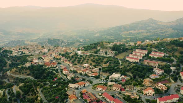 Careri City on the Calabria Mountains
