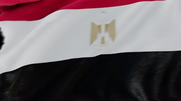 4K Egypt flag transition with alpha. two step