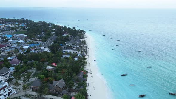 Ocean Landscape Near the Coast of Zanzibar Tanzania