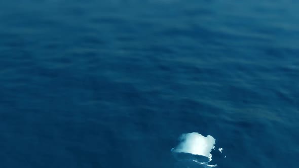 An animation of appearing submarine periscope and aiming the target. HD