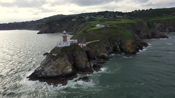 Aerial View of Baily Lighthouse, Howth North Dublin