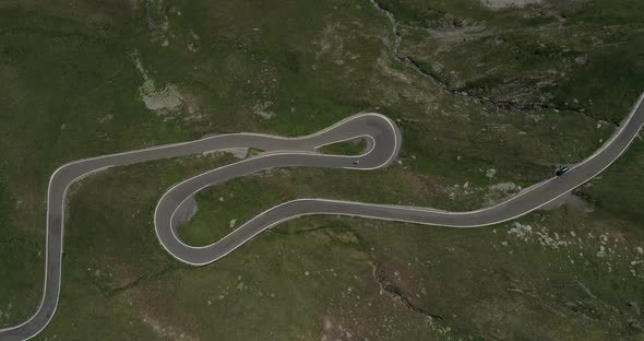 Flight over Furka Pass, Wallis, Switzerland