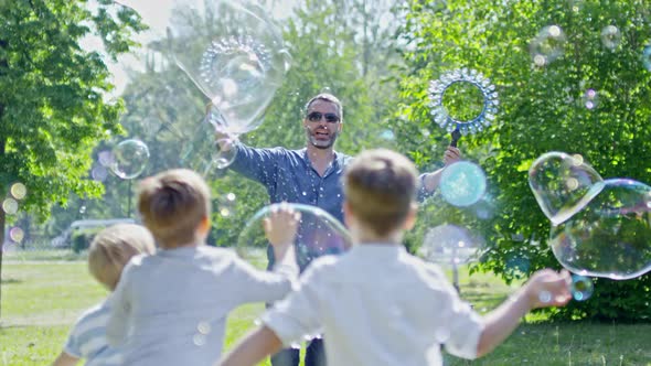 Bubble Blower Performing at Kids Party alt