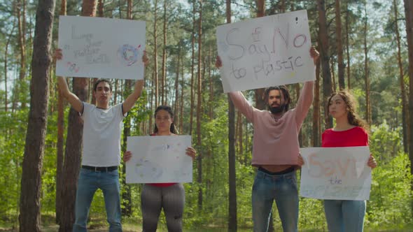 Activists Protesting Against Environmental Pollution