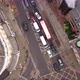 Drone View of Cars Parked at the Intersection of Two Streets in London - VideoHive Item for Sale