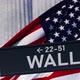 Wall Street Road Sign of the Background of the American Flag and of the NYSE - VideoHive Item for Sale