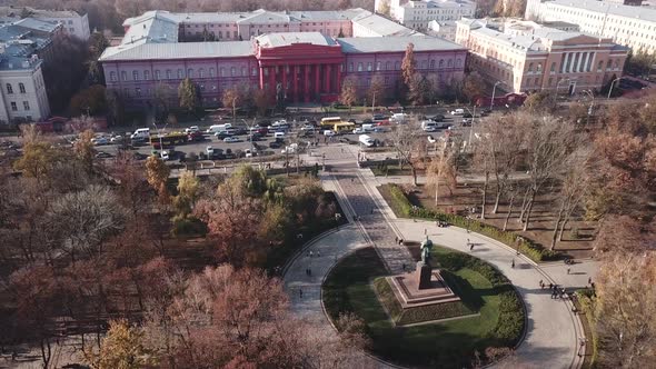 Taras Shevchenko Park and National University in Kyiv
