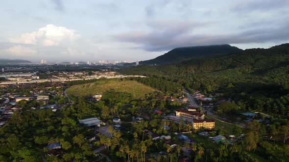 Aerial view new Machang Bubuk village