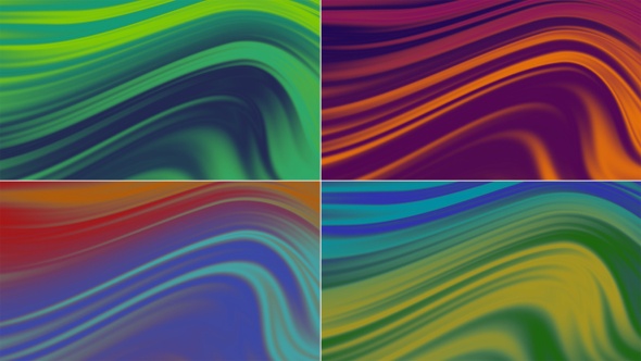 Multicolor Wave Background 4K