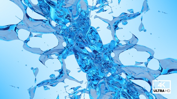 Blue Water Splash Collision alt