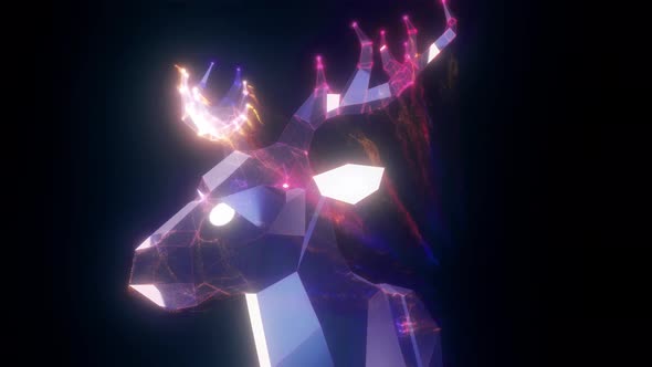 Abstract Deer 4k