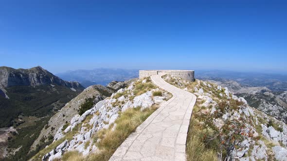 Viewpoint at Mausoleum of Njegos on Mount Lovcen, Montenegro