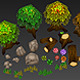 Low Poly Forest Set - 3DOcean Item for Sale