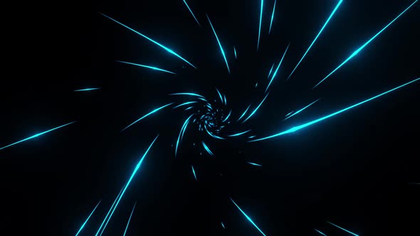 Blue Spin Line Animated Background