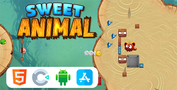 Sweet Animal Game - HTML5 Construct3 Game