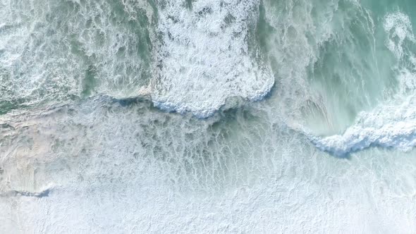 A Sea Waves Top View